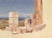 Frederic E.Church Broken Colunms,View from the Parthenon,Athens oil painting reproduction